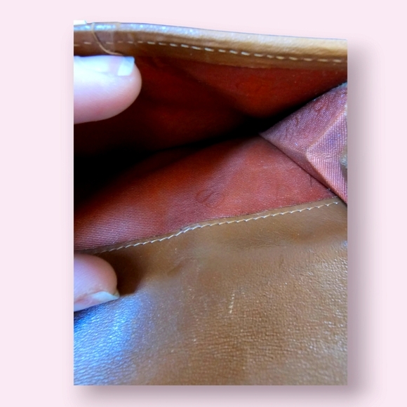 VINTAGE EUC DIOR LEATHER COIN PURSE WALLET - Picture 4 of 6